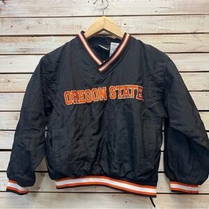Vintage Oregon State Beavers Puma Pullover Jacket Youth Small 8 Black OSU